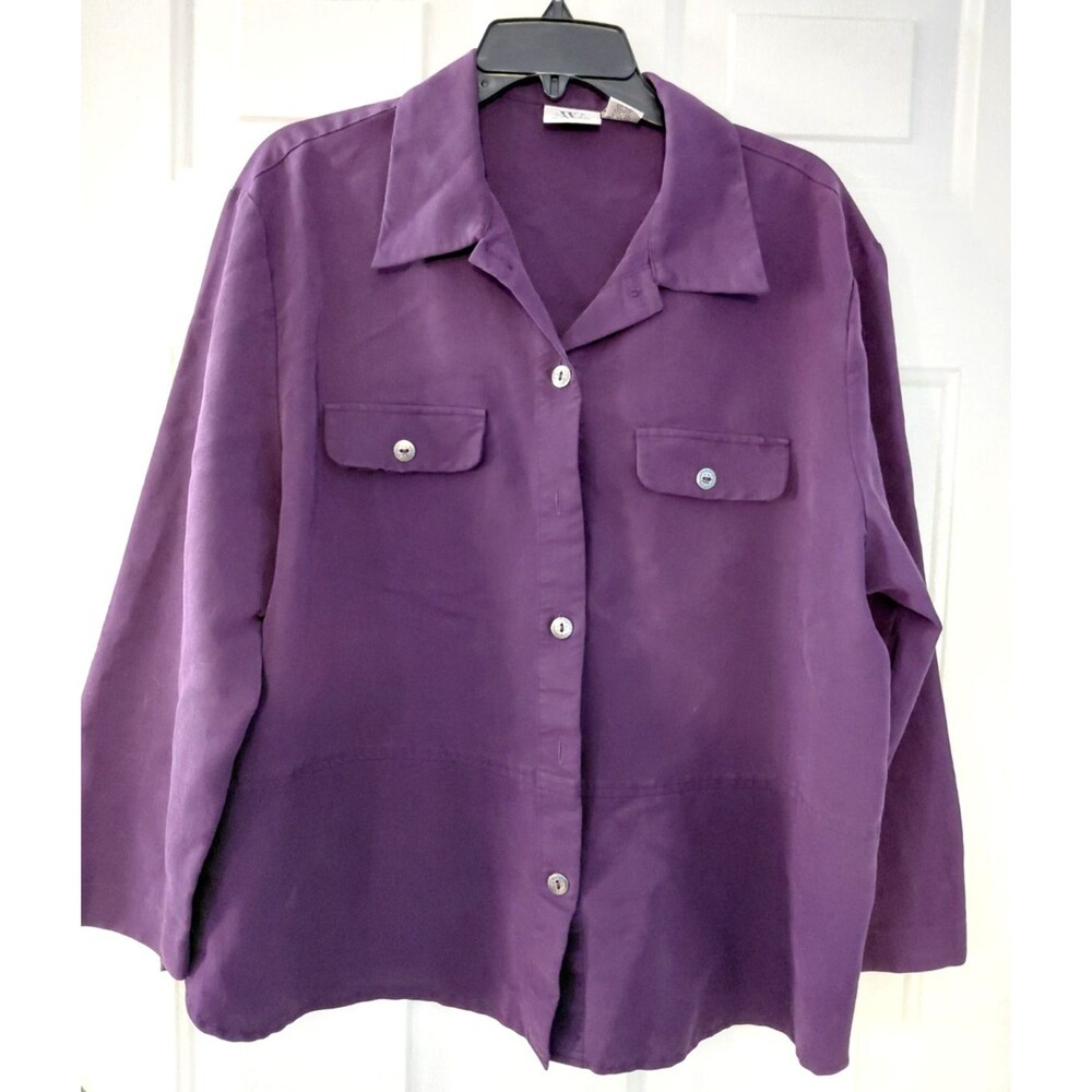 North West Blue Casual Blouse Purple